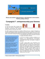 Compagnie F : entrepreneurship pour femmes