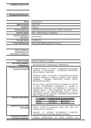 curriculum vitae - Io scelgo la salute