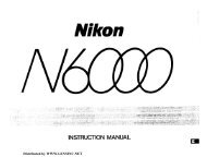 Nikon N6000 Instruction Manual