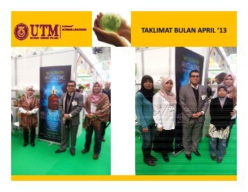 TAKLIMAT BULAN APRIL '13 - IBD - UTM