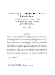 Estimating VAR!MGARCH Models in Multiple Steps - WebMeets.com