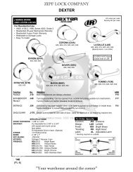 PINS AND SPRINGS - Zipf Lock Company