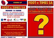 2013 FeT Rd 15 Part 1west final.pub - West Adelaide Football Club