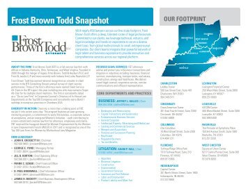 Frost Brown Todd LLC - Manufacturers' Education Council