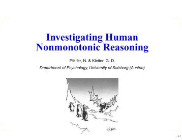 Investigating Human Nonmonotonic Reasoning