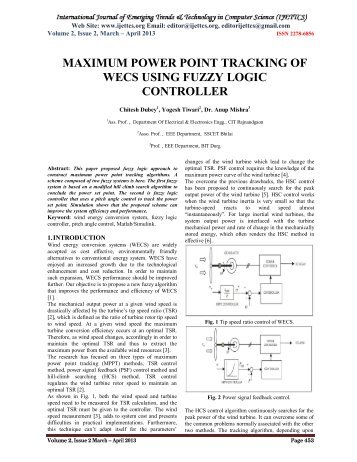 maximum power point tracking of wecs using fuzzy logic controller