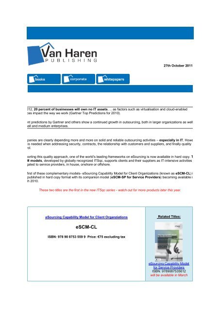 eSCM-CL - van Haren Publishing