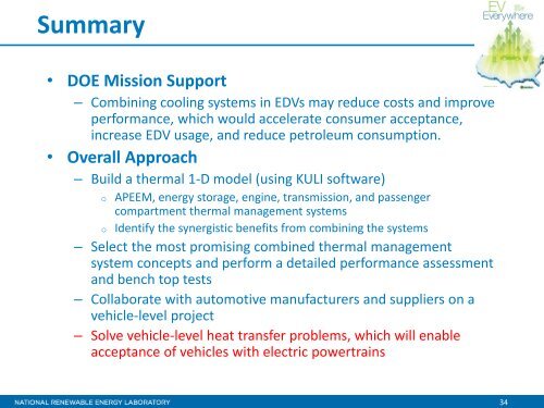 Combining Fluid Loops in Electric Drive Vehicles - Department of ...