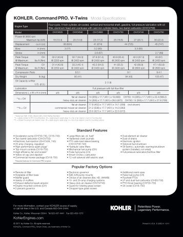 Kohler Generator Service Manuals