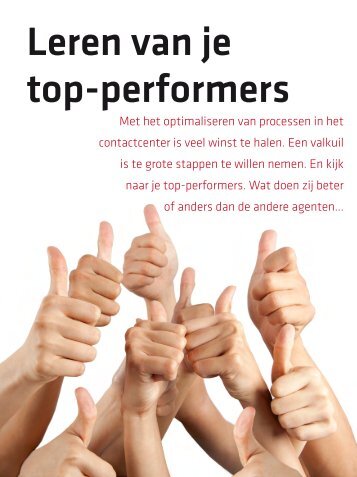 Procesoptimalisatie in het contactcenter - Callcenter Makelaar