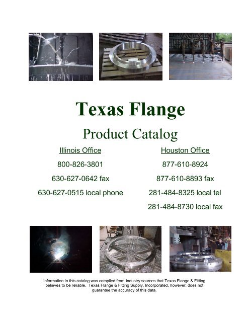 Texas Flange Chart