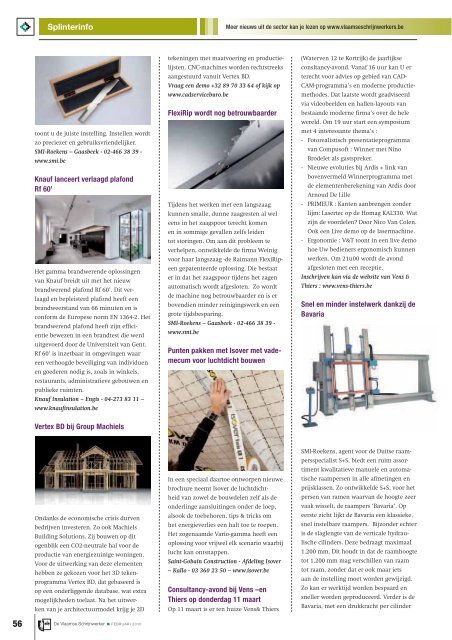 Vlaamse Schrijnwerker_februari_2010.pdf - Magazines Construction