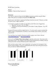 BUMP Beats Curriculum Week 7 Lesson 1: Matrix & Minor Scale (pt ...