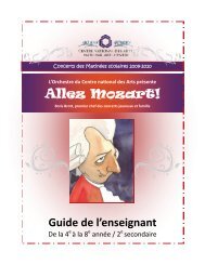 Allez Mozart trousse de l'enseignement Concert des ... - ArtsAlive.ca