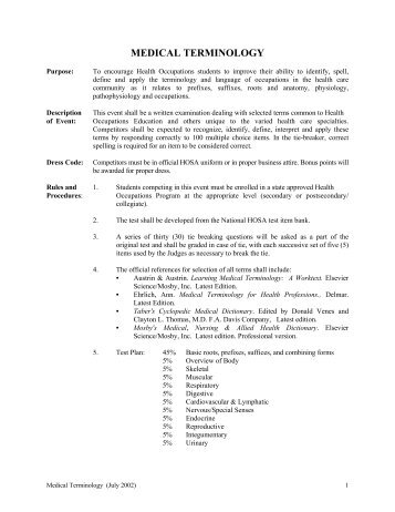 Hosa Medical Math Conversion Chart