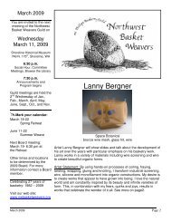 Lanny Bergner - Northwest Basket Weavers