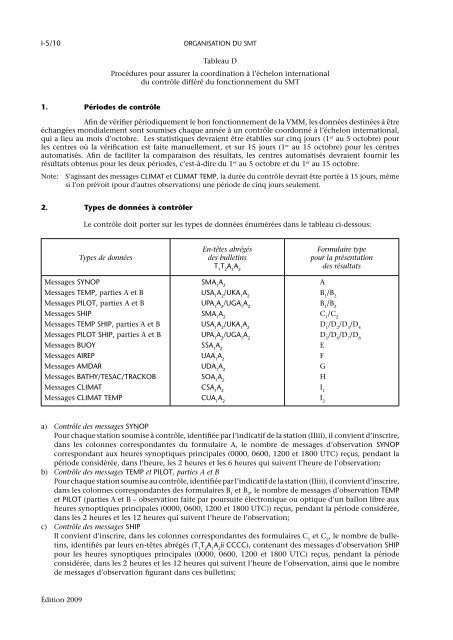 Manuel du SystÃ¨me mondial de ... - E-Library - WMO