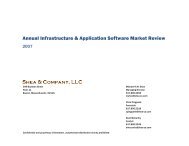 Shea & Company Annual Software Market Review - 2007