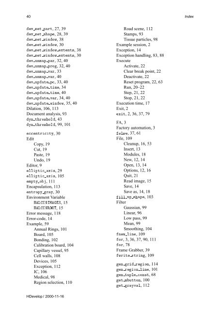 HDevelop User's Manual