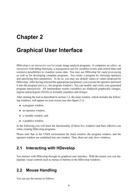 HDevelop User's Manual