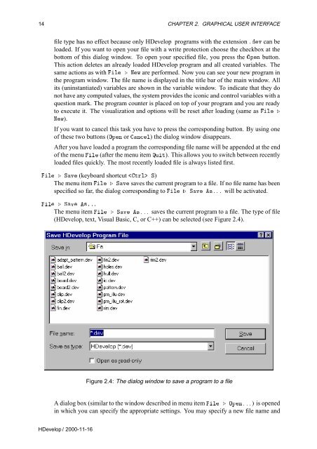 HDevelop User's Manual