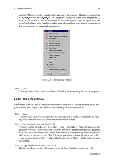 HDevelop User's Manual
