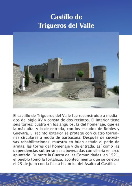 Folleto Veladas Musicales en los Castillos - DiputaciÃ³n de Valladolid