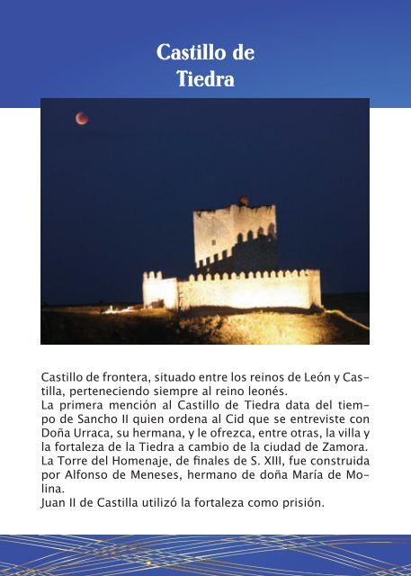 Folleto Veladas Musicales en los Castillos - DiputaciÃ³n de Valladolid