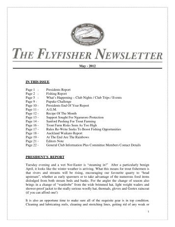 May - Christchurch Fishing and Casting Club