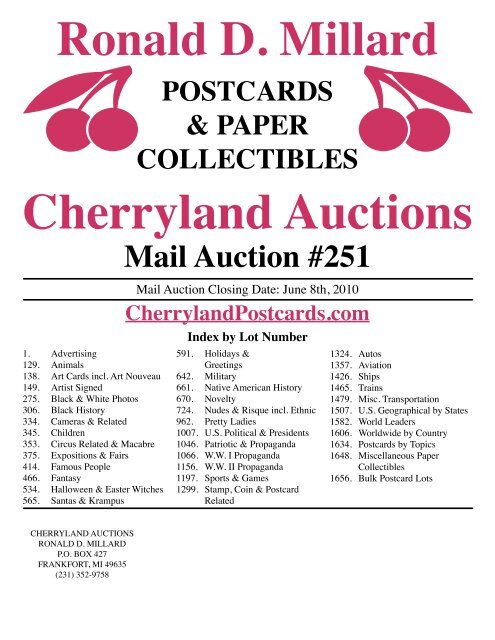 Auction 251 PDF - Cherryland Auctions