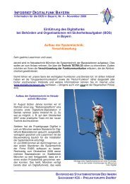 infobrief digitalfunk bayern - Bayerisches Staatsministerium des Innern