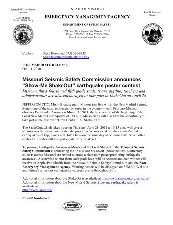Professional Letter - Missouri State Emergency Management Agency