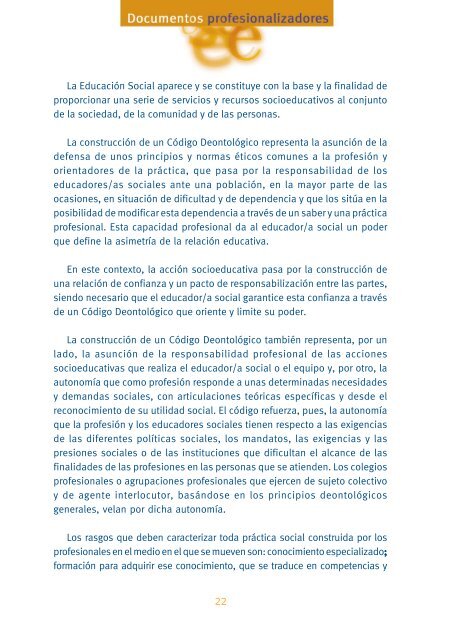 Documentos profesionalizadores (Castellano). Incluye - Eduso.net