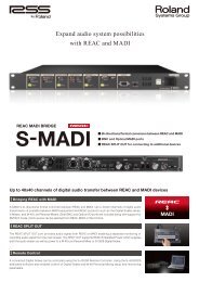 S-MADI - Output