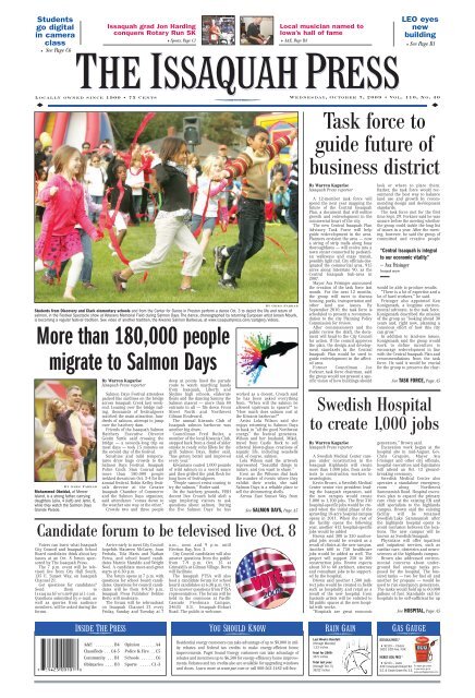 October 7, 2009 - The Issaquah Press