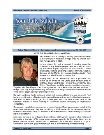 Bulletin No 5 - Queensland Bridge Association