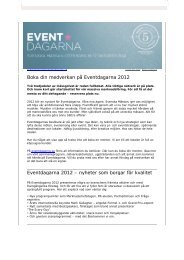 Boka din medverkan (PDF) - Svenska Mässan