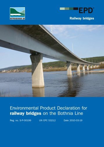 Environmental Product Declaration for railway bridges on the ...