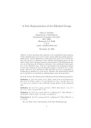 A New Representation of the Dihedral Groups - MAA Sections