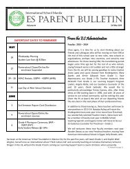 ES Parent Bulletin Vol#18 2013 May 24 - Welcome to Our World of ...