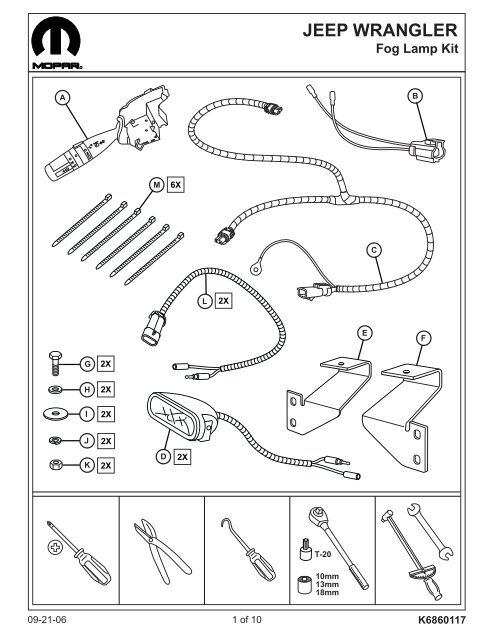 Jeep Wrangler Fog Lights Installation Instructions - Jeep World