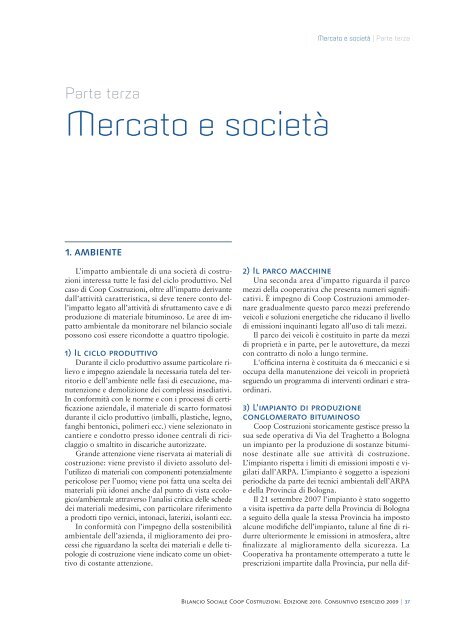 Bilancio sociale 2009 - Impronta Etica