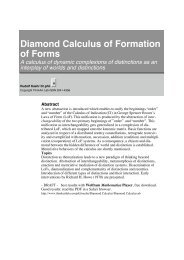 Diamond Calculus of Formation of Forms - ThinkArt Lab!