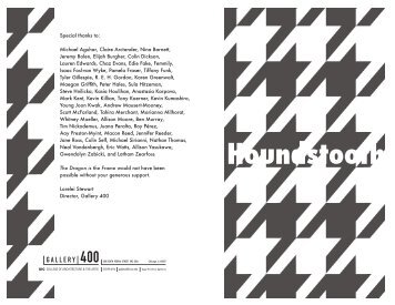 Houndstooth - Gallery 400 - University of Illinois at Chicago