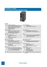8x10/100TX + 2x100FX Industrial Ethernet Switch ... - ER-Soft