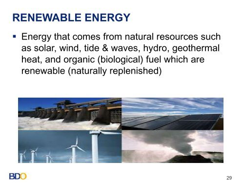 renewable energy