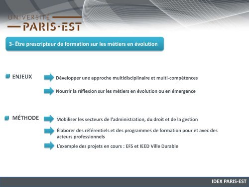 TÃ©lÃ©charger la prÃ©sentation power point du projet UniversitÃ© Paris-Est