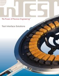 NEW Test Interface Products Brochure - InTest Corporation
