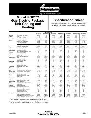 pgb-c specs.pdf - Johnstone Supply