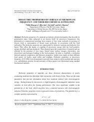 dielectric properties of cereals at microwave frequency and their bio ...
